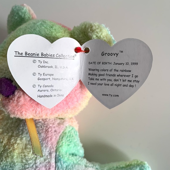 Ty Beanie Babies “Groovy” the bear - Picture 5 of 5